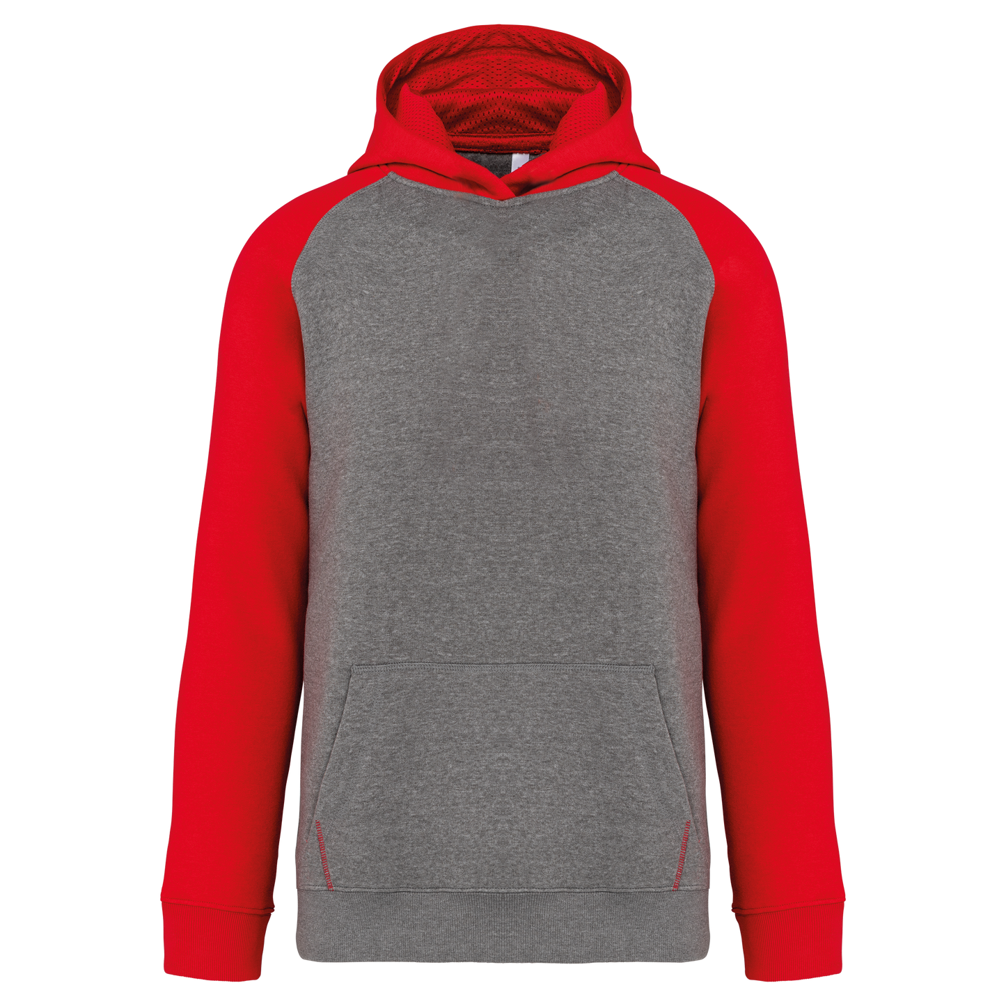 GDTXPA370 Grey Heather / Sporty Red FACE