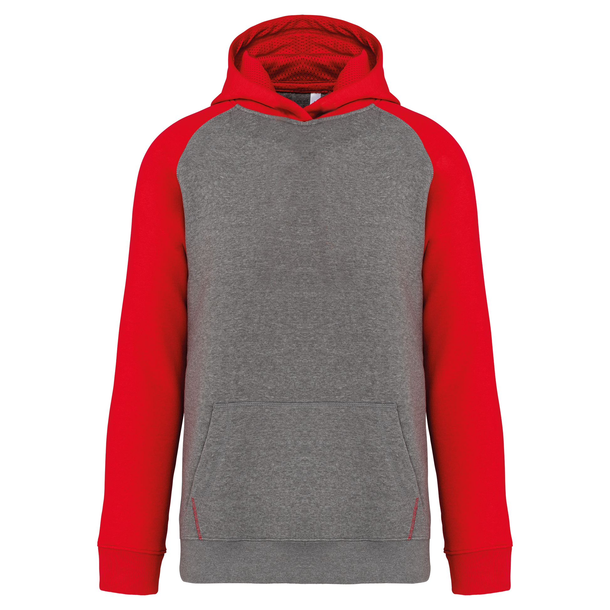 GDTXPA370 Grey Heather / Sporty Red FACE