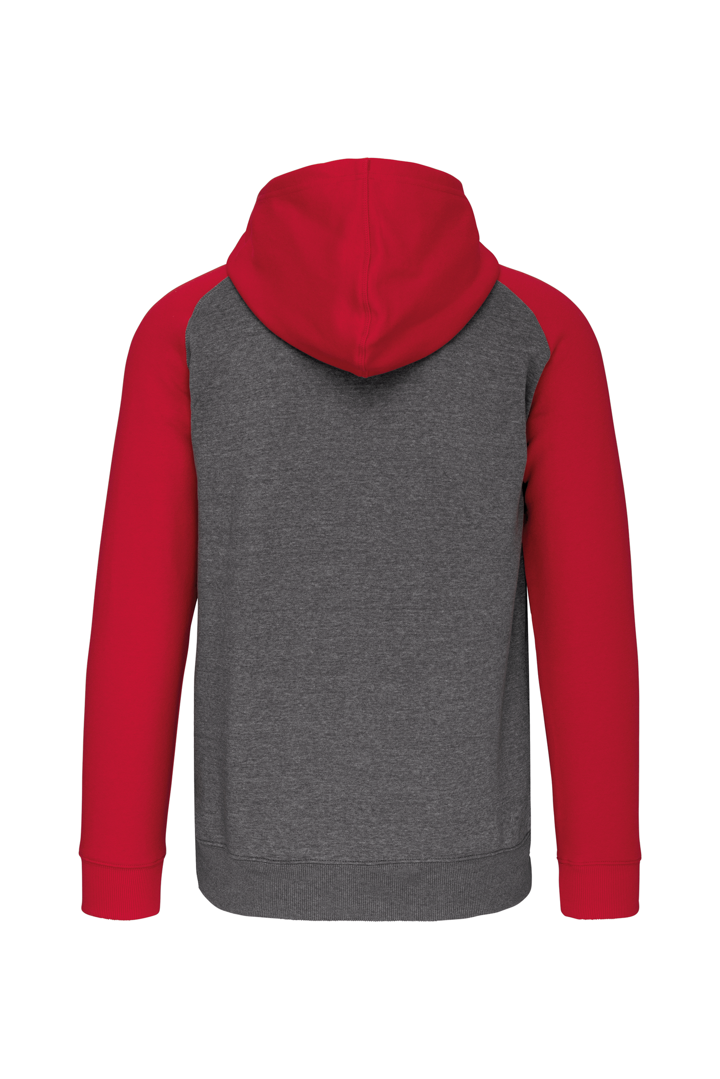 GDTXPA380 Grey Heather / Sporty Red BACK