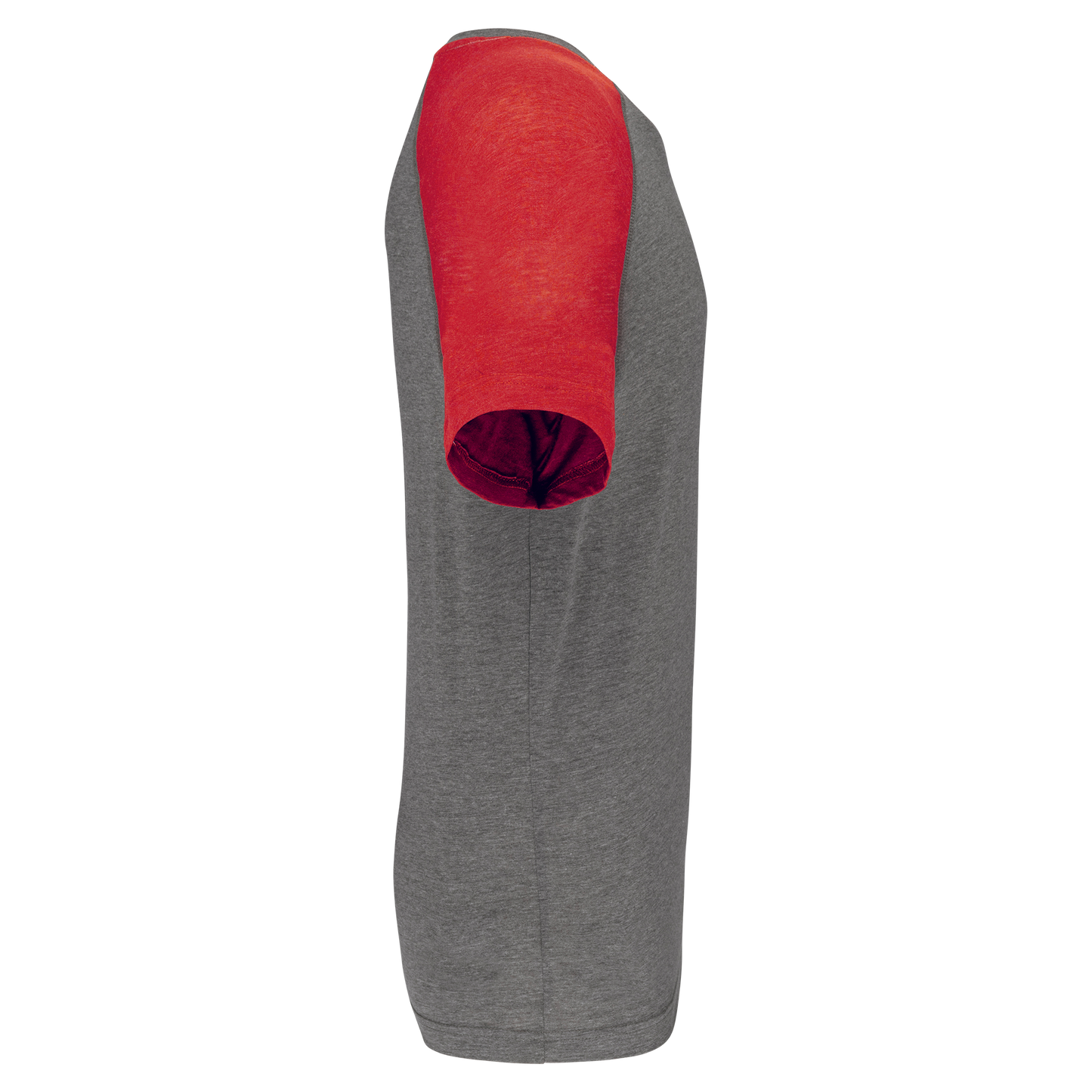 GDTXPA4010 Grey Heather / Sporty Red Heather SIDE