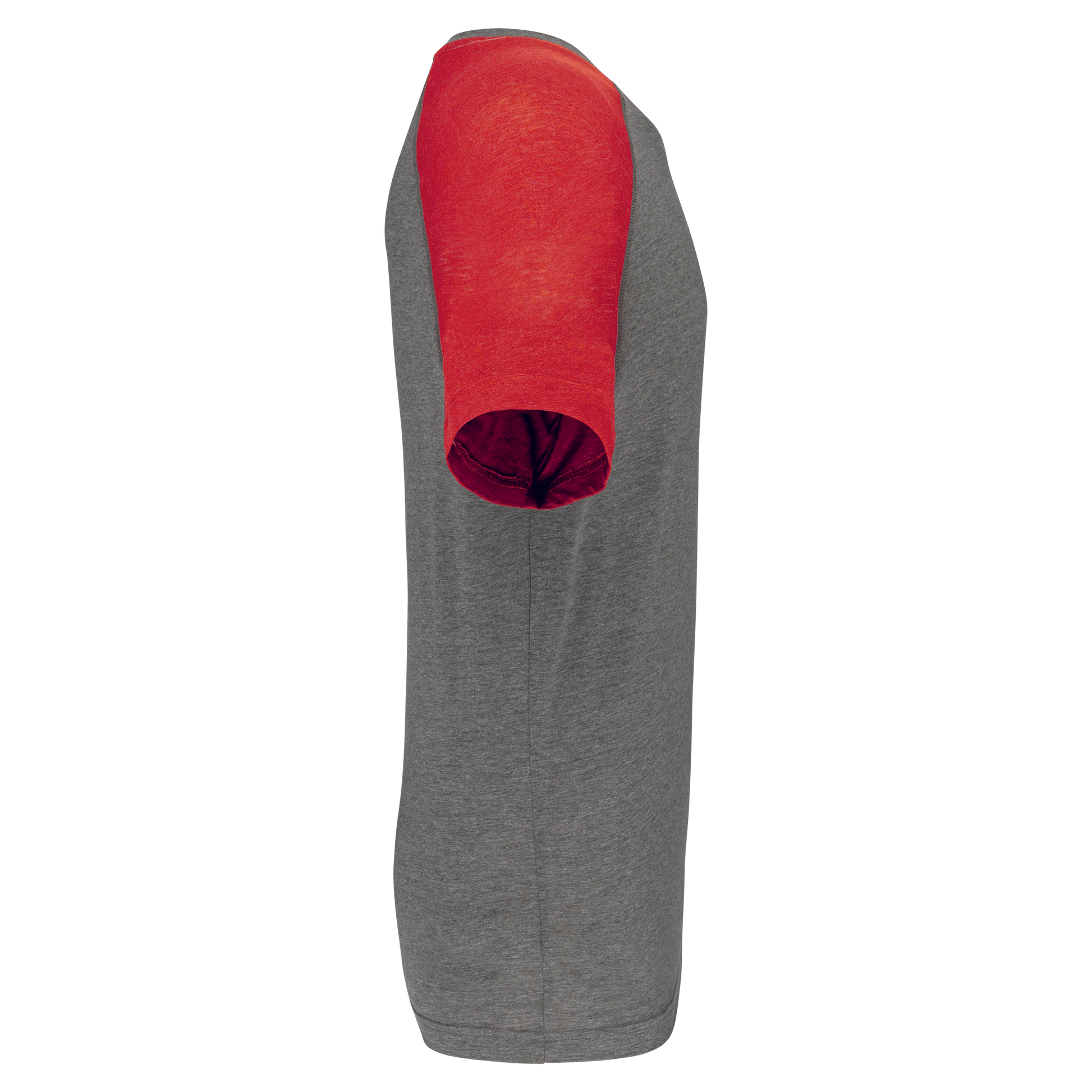 GDTXPA4010 Grey Heather / Sporty Red Heather SIDE