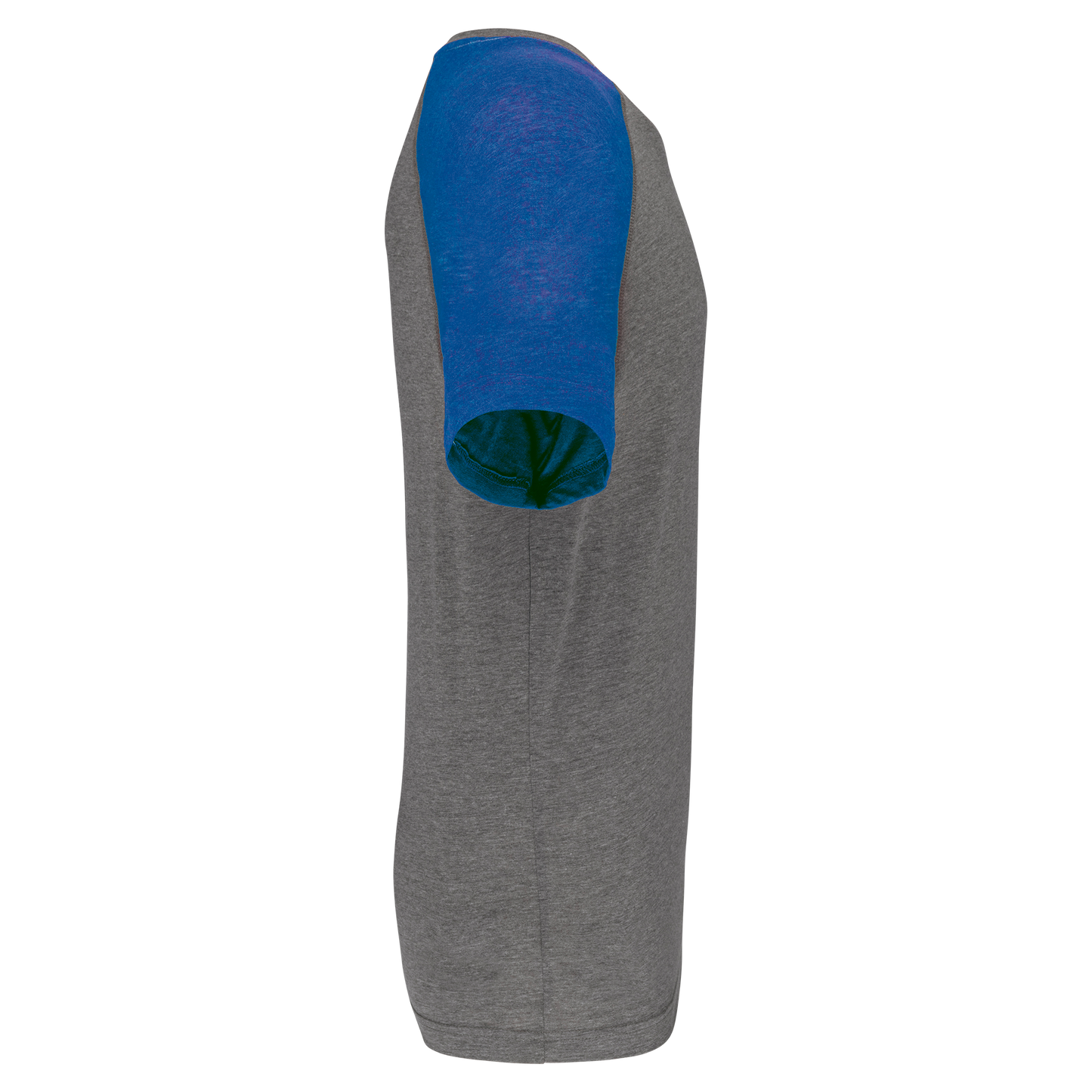 GDTXPA4010 Grey Heather / Sporty Royal Blue Heather SIDE