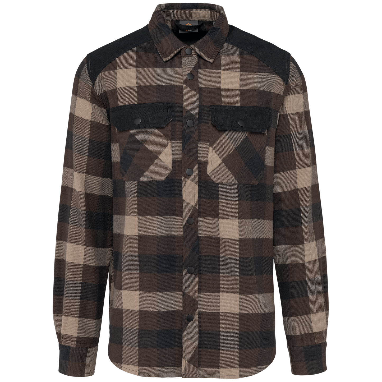 GDTXWK520 Chocolate / Dark Beige Checked / Black FACE