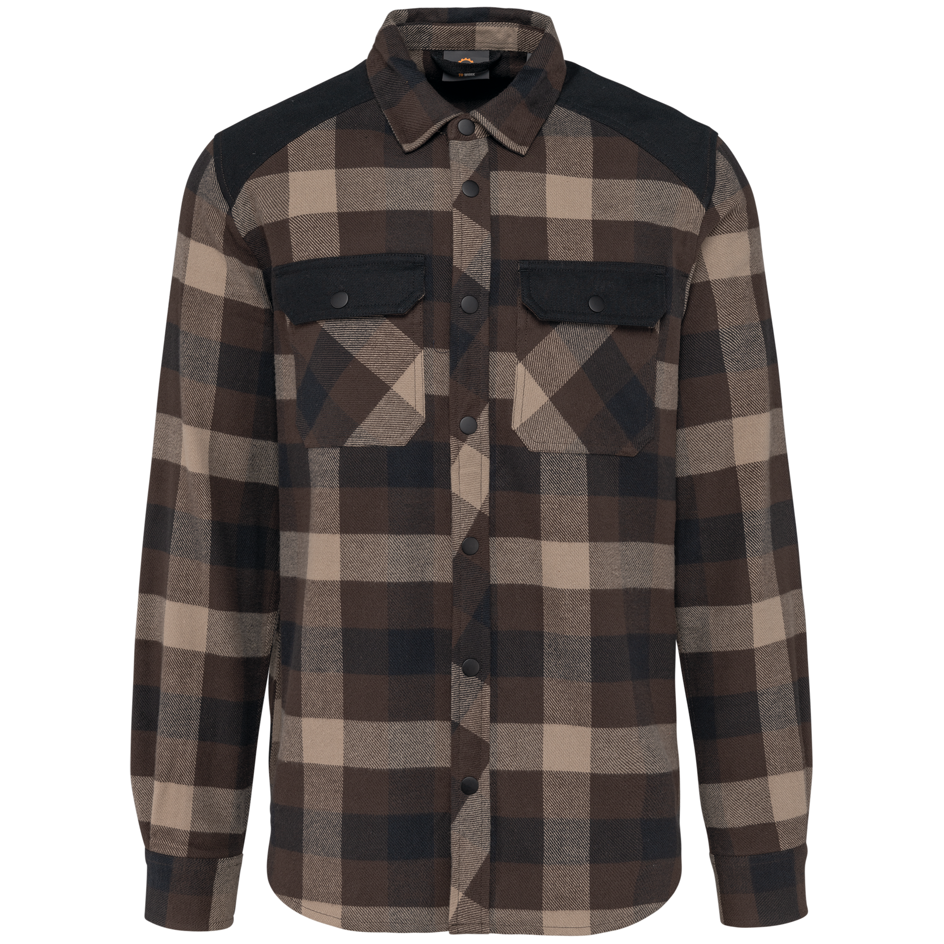 GDTXWK520 Chocolate / Dark Beige Checked / Black FACE