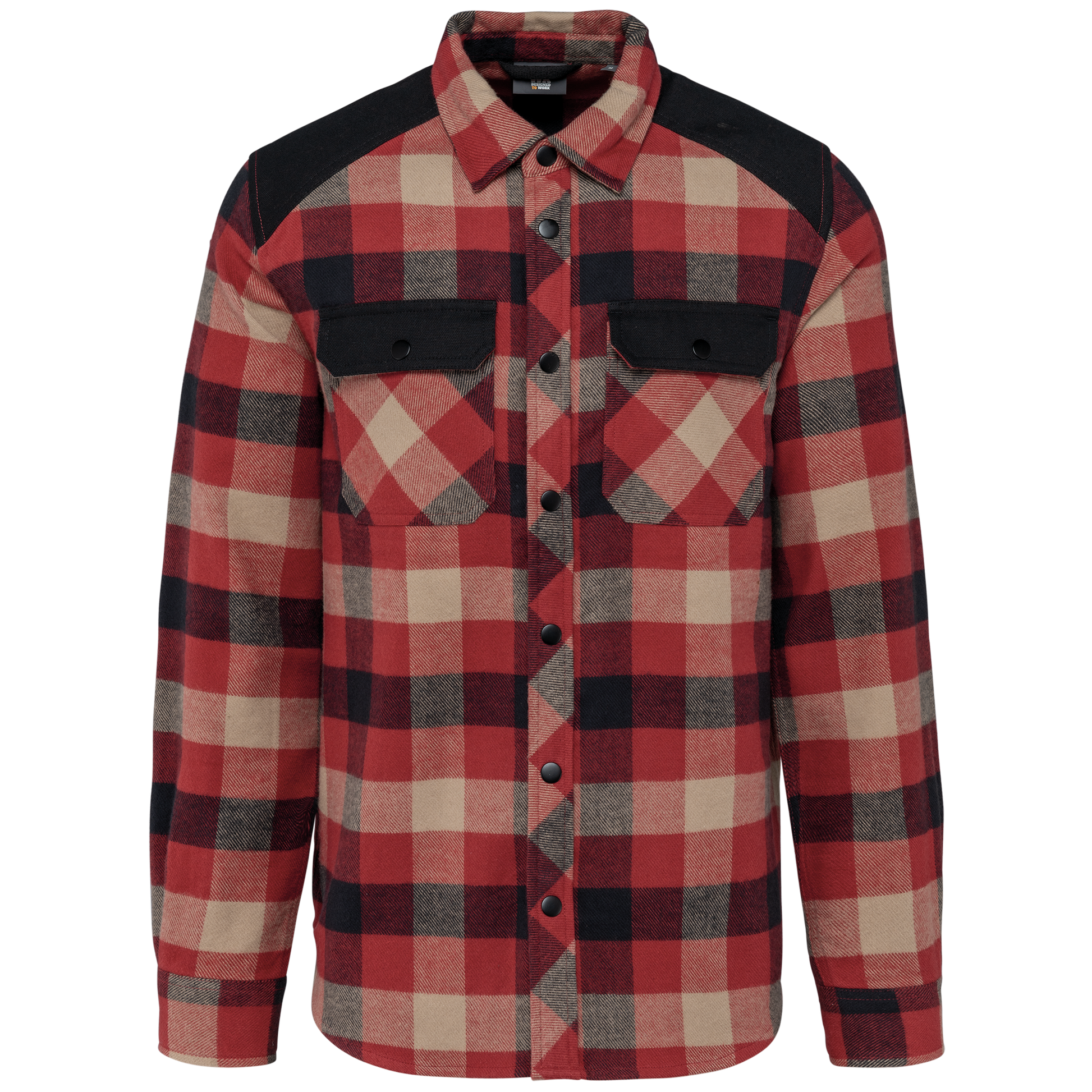 GDTXWK520 Red / Dark Beige Checked / Black FACE