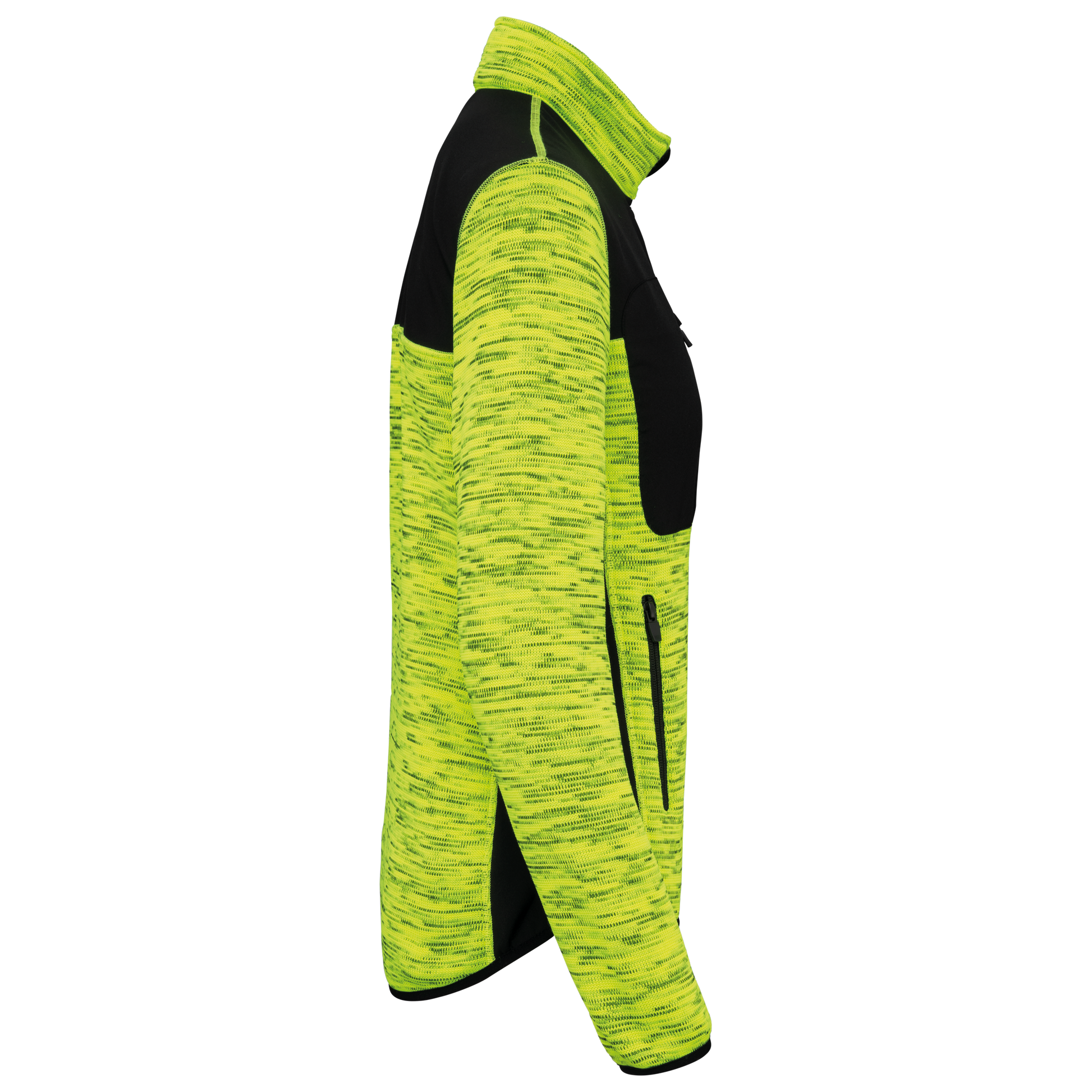 GDTXWK9109 Fluorescent Yellow Melange / Black SIDE