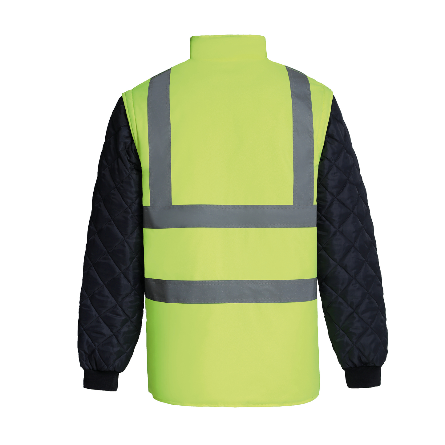 GDTXYHV008SL Hi Vis Yellow / Navy BACK