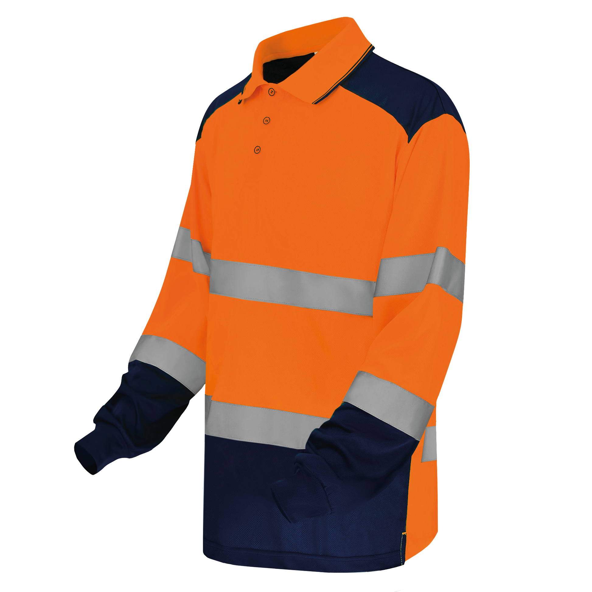 GDTXYHVJ330 Hi Vis Orange / Navy SIDE