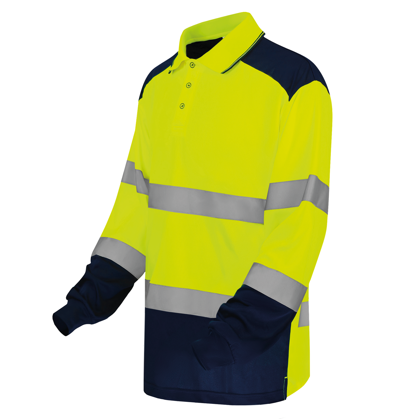 GDTXYHVJ330 Hi Vis Yellow / Navy SIDE