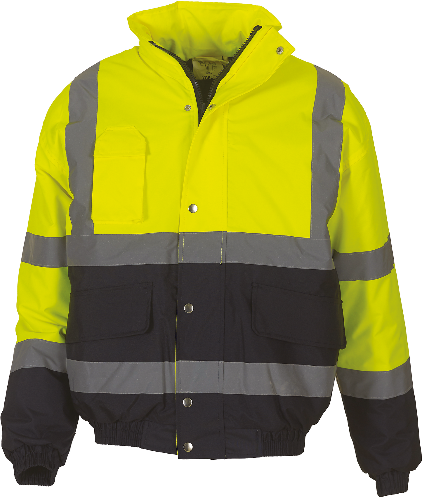 GDTXYHVP218 Hi Vis Yellow / Navy FACE