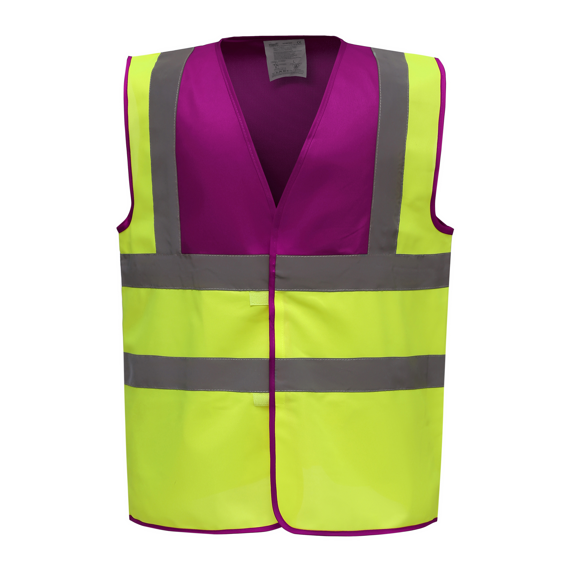 GDTXYHVW100 Raspberry / Hi Vis Yellow FACE