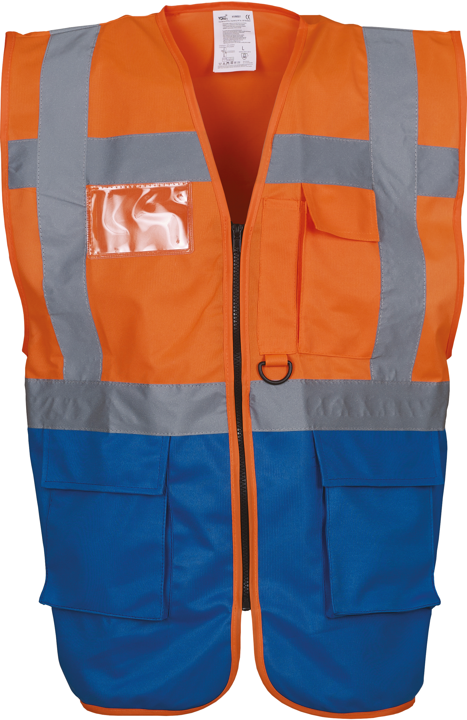 GDTXYHVW801 Hi Vis Orange / Royal Blue FACE