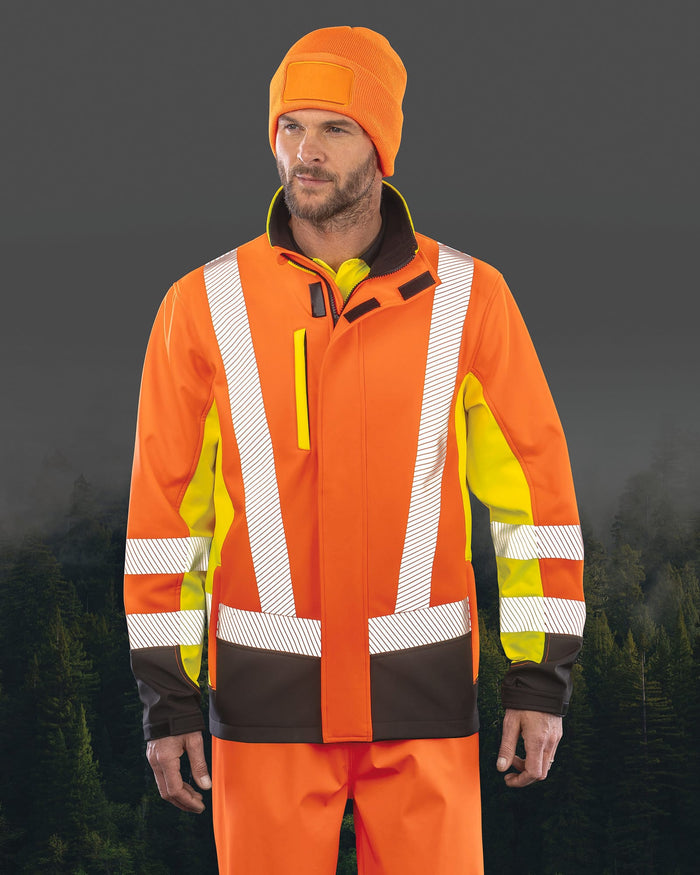 Chaqueta softshell de seguridad de 3 capas reciclada