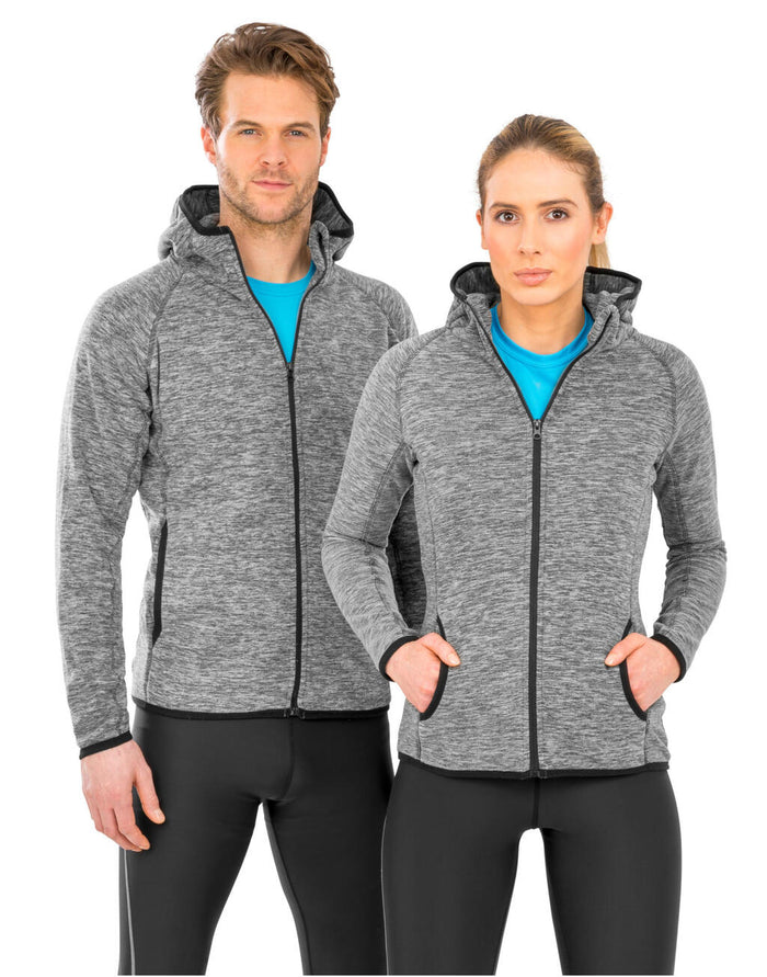 Sudadera deportiva de micropolar con capucha hombre